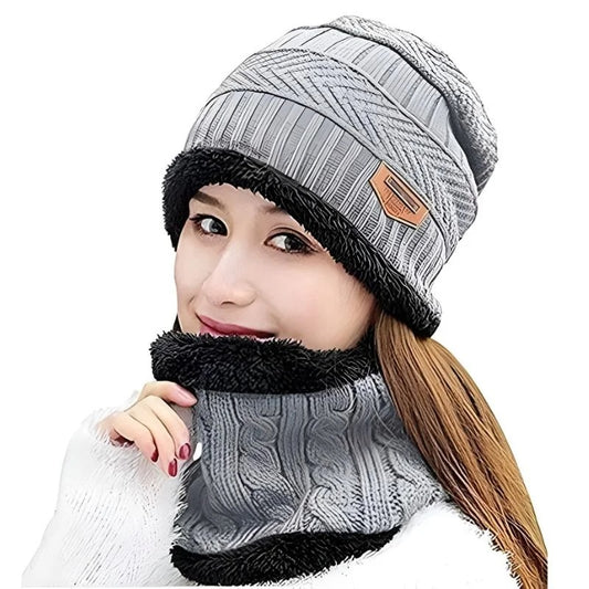 Winter Warm Balaclava Beanie Hat with Neck Warmer & Face Cover – Fleece Lined Ski Mask for Men & Women