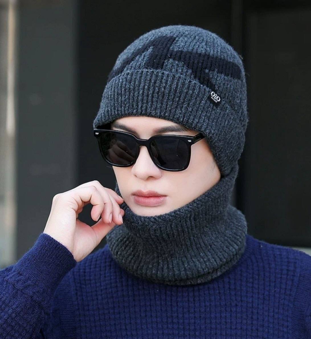 Winter Warm Balaclava Beanie Hat with Neck Warmer & Face Cover – Fleece Lined Ski Mask for Men & Women